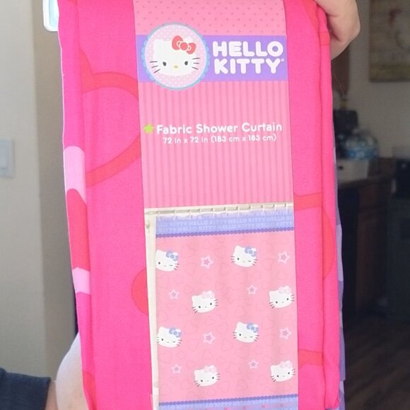Hello Kitty  Fabric Shower Curtain,72in x 72in - Picture 1 of 3